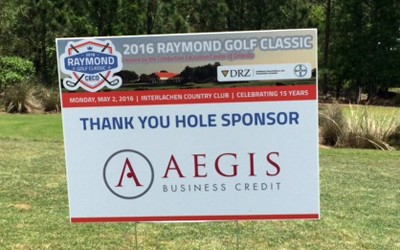 CECO hole sponsor sign